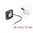 Delock Axiální ventilátor: 12 V DC, 40 x 40 x 10 mm, černý