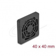 Delock Rošt ventilátoru s protiprachovým filtrem, rozměr 40 x 40 mm, černý