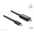 Delock Koaxiální kabel USB Type-C™ na HDMI (DP Alt Mode) 4K 60 Hz s pleteným opláštěním 1 m