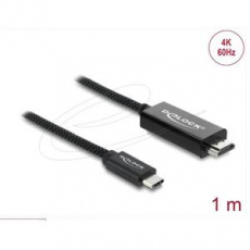 Delock Koaxiální kabel USB Type-C™ na HDMI (DP Alt Mode) 4K 60 Hz s pleteným opláštěním 1 m