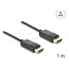 Delock Koaxiální kabel DisplayPort 8K 60 Hz s pleteným opláštěním 1 m