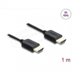 Delock Koaxiální kabel High Speed HDMI 8K 60 Hz 48 Gbps s pleteným opláštěním 1 m