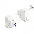 Delock Modul Keystone s nabíjecími porty USB Typ-A a USB Type-C™, PD 20 W, bílý