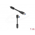 Delock USB 5 Gbps kabel Typ-A samec na Typ-B samec 90° pravoúhlý dolů 1 m