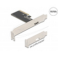 Delock PCI Express x4 Karta na 1 x externí OCuLink SFF-8612 - Low Profile