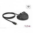 Delock Magnetická základna ze zásuvky USB Typ-A na zástrčku USB Type-C™, s dokovacím kabelem 10 Gbps, délky 1,2 m