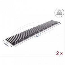 Delock Zábrana proti zvířatům / ochrana proti ptákům pro fotovoltaické systémy 1 m – 2 kusy, hnědá (193 mm)