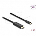 Delock Kabel USB Type-C na HDMI (DP Alt Mód) 8K 60 Hz s funkcí HDR 2 m černá