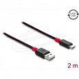 Delock Kabel EASY-USB 2.0 Typ-A samec na USB Type-C samec 2 m černý