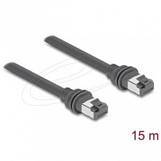 Delock Spojovací kabel RJ45 Cat.6 kompatibilní se Starlink Gen3 – 15 m, šedý