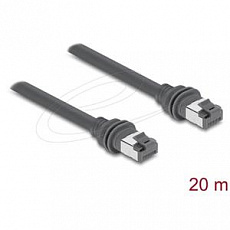 Delock Spojovací kabel RJ45 Cat.6 kompatibilní se Starlink Gen3 – 20 m, šedý
