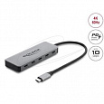 Delock 2 portový Hub USB 10 Gbps a 2 porty USB-C™ 4K s PD 3.0 100 W