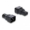 Delock Napájecí adaptér IEC 60320 – z C20 na C13, zástrčka / zásuvka, 10 A, přímý