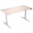 Endorfy Atlas L Electric Light Wood,Herní stůl, motorizovaný,výškově stavitelný,cable management,150×76cm,nosnost 80kg,béž.-bílá