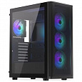 Endorfy Ventum 400 ARGB,Skříň, Middle tower, bez zdroje, 4× 120mm ARGB ventilátor, 2× USB 3.0, 1× USB-C, tvrzené sklo,mesh panel,