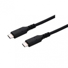 C-TECH Kabel USB 4.0, Type-C (CM/CM), PD 100W, 40Gbps, 0,5m, černý