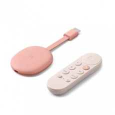 Google Chromecast 4 (with Google TV controller) - pink