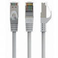 GEMBIRD PP6A-LSZHCU-15M – S/FTP Cat. 6A LSZH propojovací kabel, šedý, 15 m