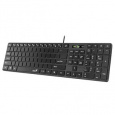 Genius Slimstar K500 Education , Klávesnice, drátová, výuková, layout bez písmen, Copilot klávesa, USB, černá
