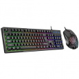 Genius GX GAMING Scorpion KM-GX3, Set klávesnice a myši, drátový, CZ+SK layout, USB, Copilot klávesa, RGB podsv., černá