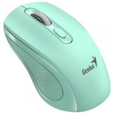Genius NX-8025S Myš, bezdrátová, optická, 1200DPI, 4 tlačítka, tichá, Copilot, 2,4GHz, zelená (akvamarín)