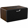 Genius SP-918BT, Reproduktor, bezdrátový, 6W RMS, BT 5.3, 2× 2" měnič, AUX vstup, USB-C, přenosný, barva tmavé dřevo