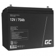 Green Cell AGM VRLA 12V 75Ah bezúdržbová baterie pro obytné vozy, fotovoltaické systémy, lodě