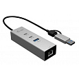i-tec USB-C/USB-A Metal HUB 3 (2x USB-C, 1x USB-A) Port + 2.5GLAN
