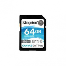 KINGSTON 64GB SDXC Canvas Go Plus Gen4 200MB/s C10 UHS-I U3 V30