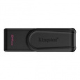 KINGSTON 64GB Portable USB 3.2 Gen 1 DataTraveler Exodia S (Black/Black)