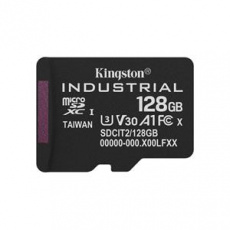 KINGSTON 128GB microSDXC Industrial C10 A1 pSLC Card Single Pack w/o Adapter