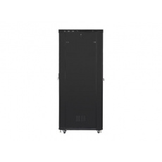 LANBERG Volně stojící skříň 19" 47U/800x1200 (v rozloženém stavu) skleněné dveře LCD černá (RAL9004)