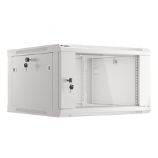 LANBERG 19" RACKOVÁ SKŘÍŇ PRO MONTÁŽ NA STĚNU 6U/600X600 (v rozloženém stavu) S PROSKLENÝMI DVEŘMI ŠEDÁ  V2