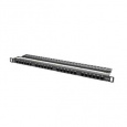 LANBERG PATCH PANEL 24 PORTŮ 0,5U 19" CAT.6 UTP ČERNÝ