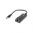 LANBERG USB->RJ45 ETHERNET ADAPTÉR SÍŤOVÁ KARTA  USB 3.0 1X RJ45 1GB KABEL