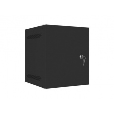 LANBERG RACKOVÁ SKŘÍŇ 10" PRO MONTÁŽ NA STĚNU 6U/280X310 PRO VLASTNÍ MONTÁŽ S KOVOVÝMI DVEŘMI ČERNÁ  (PLOCHÉ BALENÍ)