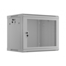 LANBERG 19" RACKOVÁ SKŘÍŇ PRO MONTÁŽ NA STĚNU 9U/600X450 S PERFOROVANÝMI DVEŘMI ŠEDÁ  (PLOCHÉ BALENÍ)