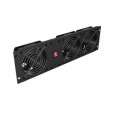 LANBERG VERTIKÁLNÍ VENTILAČNÍ PANEL 19" 3U PRO RACK TŘI VENTILÁTORY 230V ČERNÝ