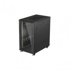 Lanberg RACK CABINET 19" FREE-STANDING 22U/600X1000 (FLAT PACK) WITH GLASS DOOR BLACK