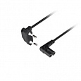 LANBERG NAPÁJECÍ KABEL EURO (RÁDIO) CEE 7/16->IEC 320 C7 1,8M ÚHEL VDE ČERNÝ