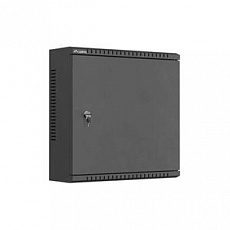 LANBERG Instalační skříň 10" TPR s MESH panelem 400 × 400 × 140 mm, černá(sestavená)