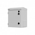 LANBERG Hermetická nástěnná/sloupová RACK skříň 10" IP55 320 × 220 × 400 mm, šedá(sestavená)