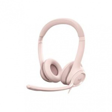 Logitech náhlavní souprava Headset H390, růžová