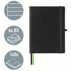 LEITZ Zápisník Complete, velikost iPAD, linka, černá