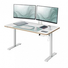 LEITZ Výškově nastavitelný elektrický ergonomický stůl Ergo bílý 120x70 cm - deska 67710001