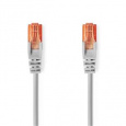 Nedis CCGL85230GY100 - Síťový Kabel CAT6  | RJ45 Zástrčka | RJ45 Zástrčka | U/UTP | 10.0 m | Kulatý | PVC | Šedá | Label