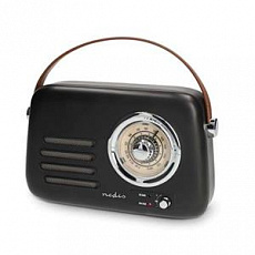 Nedis RDFM2600BK - FM Rádio Přenosné | Bluetooth® / FM | Napájení Accu/ z USB  | Analogový | 10 W | | Černá