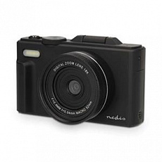 Nedis PCAM2570BK - Digitální Fotoaparát | Flip Screen | 75 MPixel | 5K@15fps | 16 MP | Černá