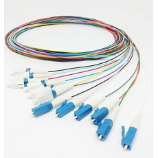OPTIX LC/UPC Optický pigtail 09/125 2m 12ks barevné 250 i 900um G657A EASY STRIP