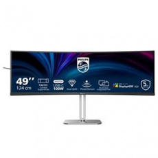 Philips LCD 49B2U5900C 48,8" zakřivený VA 4K/5120x1440@75Hz/4ms/450cd/2xHDMI/DP/3xUSB/USB-C dock/RJ45/Repro/HAS/VESA